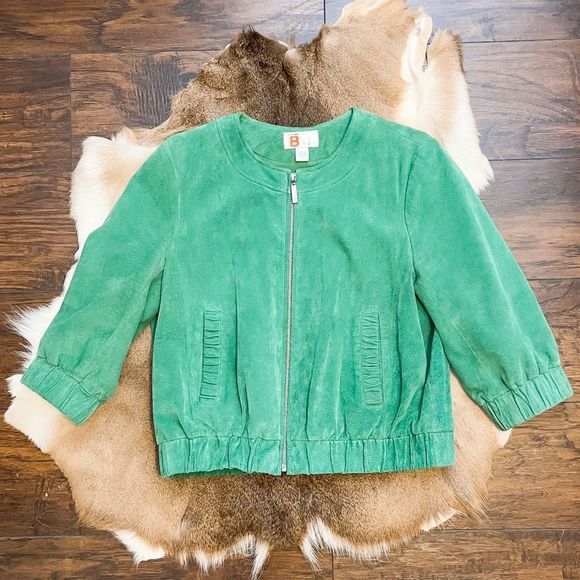 RARE Vintage 1980’s Bernardo Leather Zippered Bomber Jacket - Picture 1 of 5